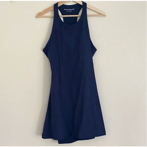 Outdoor Voices Doubles Tennis Dress Size Large Navy Cut Out